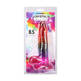 Realistischer Dildo mit Hoden Regenbogen 16,5 x Ø 4,3 cm