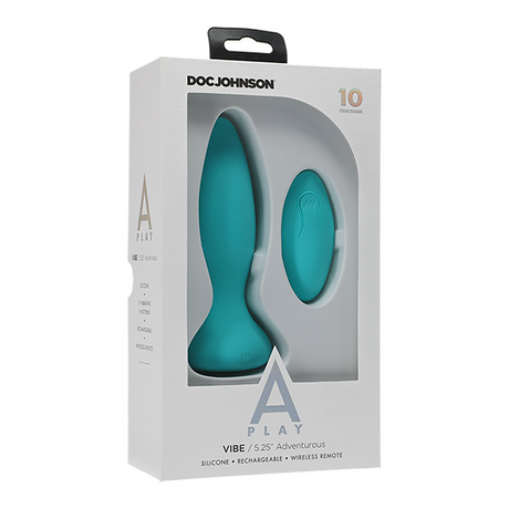 Analplug Vibe Silikon mit Fernbedienung Grün 10,7 x Ø 3,6 cm – Ansicht 2