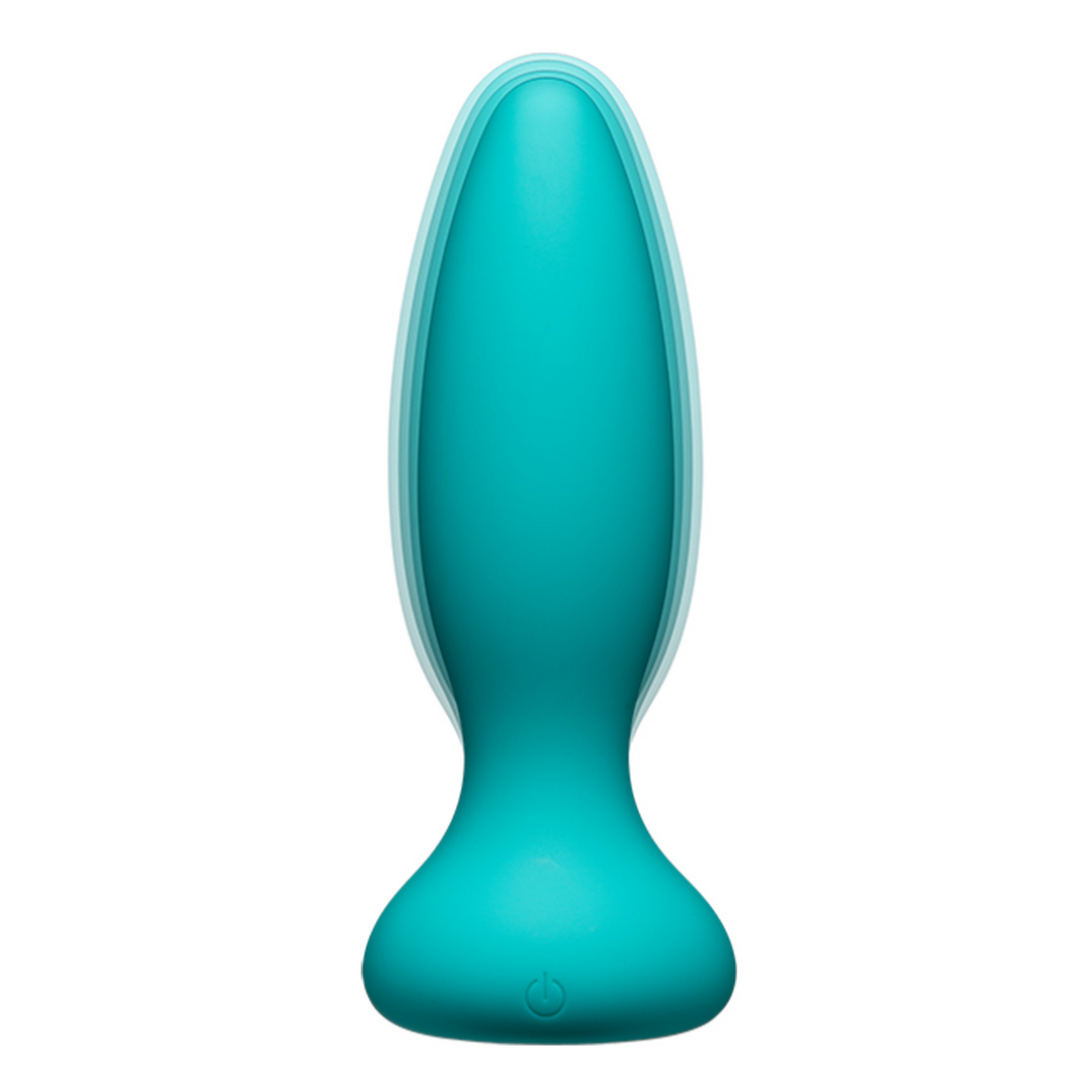 Analplug Vibe Silikon mit Fernbedienung Grün 11,7 x Ø 3,8 cm