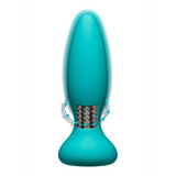 Analplug Rimmer Silikon mit Fernbedienung Grün 11,7 x Ø 3,8 cm