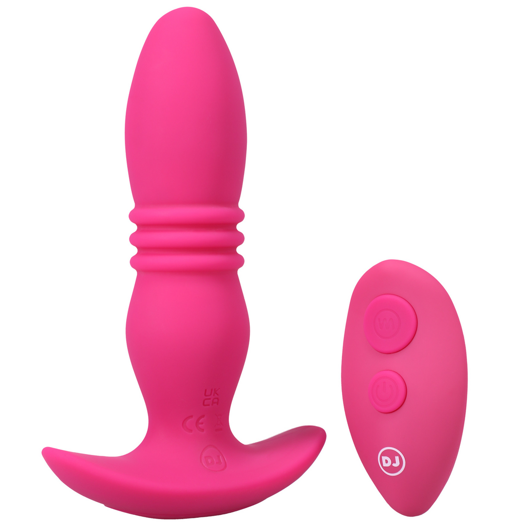Analplug Rise Silikon mit Fernbedienung Pink 14 x Ø 3,6 cm
