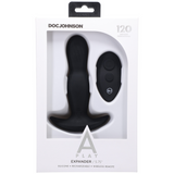 Analplug Expander Silikon mit Fernbedienung Schwarz 12,7 x Ø 3,6 cm