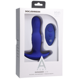 Analplug Expander Silikon mit Fernbedienung Blau 12,7 x Ø 3,6 cm