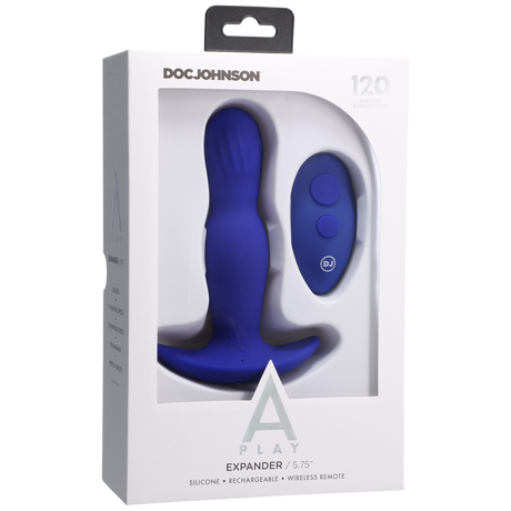 Analplug Expander Silikon mit Fernbedienung Blau 12,7 x Ø 3,6 cm – Ansicht 2
