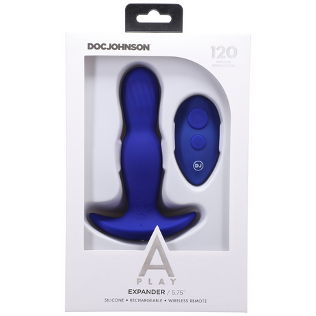 Analplug Expander Silikon mit Fernbedienung Blau 12,7 x Ø 3,6 cm – Ansicht 3
