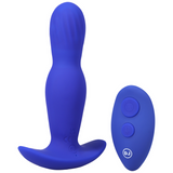 Analplug Expander Silikon mit Fernbedienung Blau 12,7 x Ø 3,6 cm