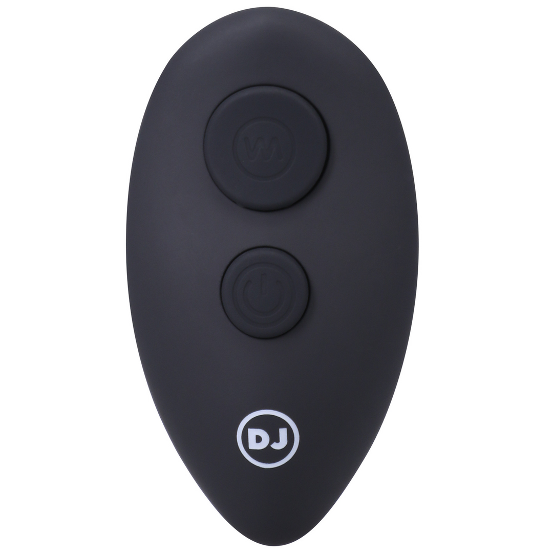 Analplug Vibe Silikon mit Perlen und Fernbedienung Schwarz 12,2 x Ø 3,2 cm