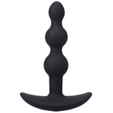 Analplug Vibe Silikon mit Perlen und Fernbedienung Schwarz 12,2 x Ø 3,2 cm