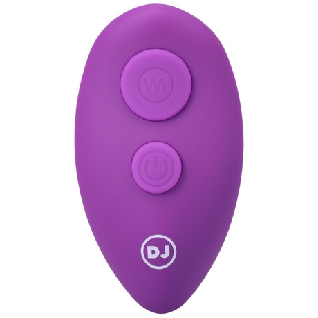 Analplug Vibe Silikon mit Perlen und Fernbedienung Violett 12,2 x Ø 3,2 cm