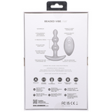 Analplug Vibe Silikon mit Perlen und Fernbedienung Violett 12,2 x Ø 3,2 cm