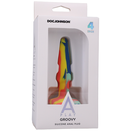 Analplug Groovy Silikon Multicolor 10 cm