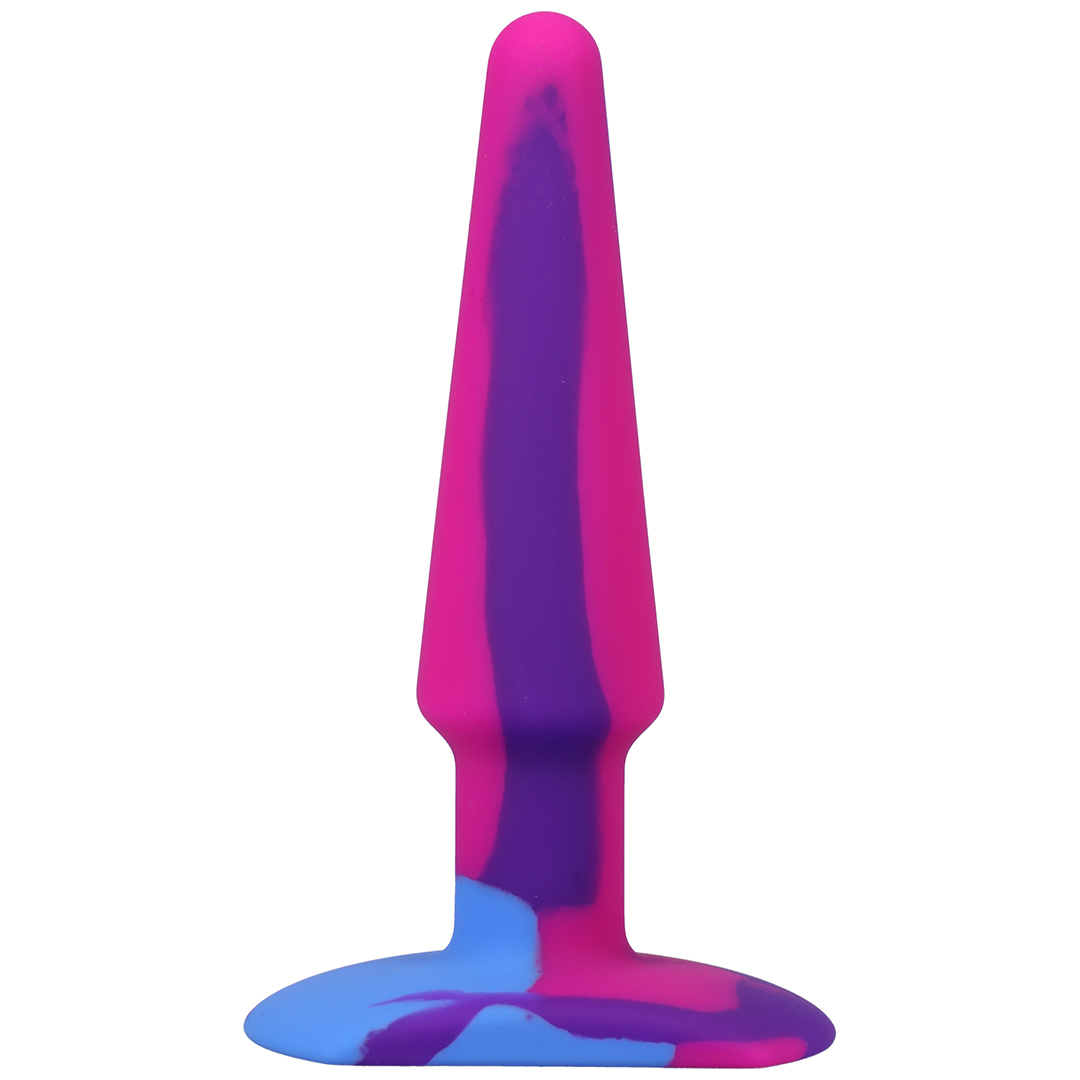 Analplug Groovy Silikon Multicolor 12 cm Modell 2