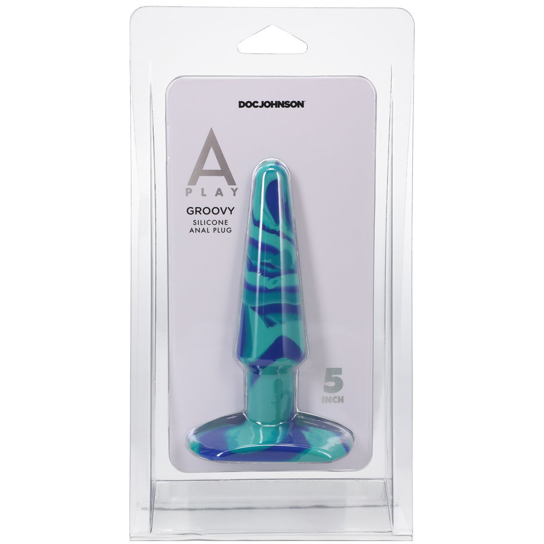 Analplug Groovy Silikon Blau 11,7 x Ø 3,1 cm