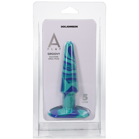 Analplug Groovy Silikon Blau 11,7 x Ø 3,1 cm
