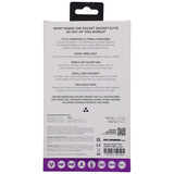 Vibrator Elite Mini mit wechselbarem Aufsatz Violett 12,5 x Ø 2,5 cm