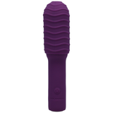 Vibrator Elite Mini mit wechselbarem Aufsatz Violett 12,5 x Ø 2,5 cm