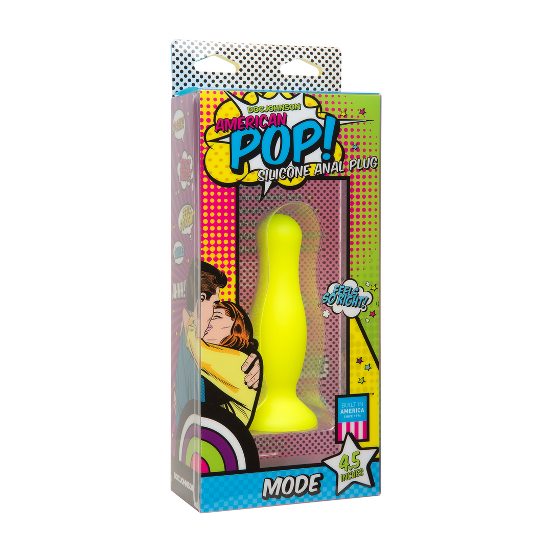 Analplug Mode Silikon Gelb 11,4 cm