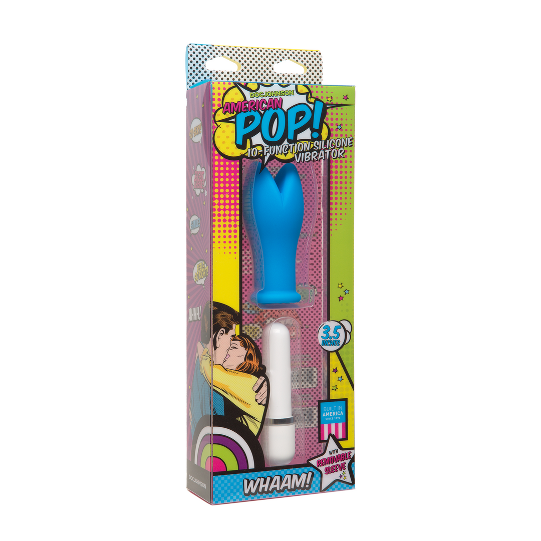 Vibrator Whaam! mit 10 Funktionen Blau 3,5 x Ø 5,3 cm