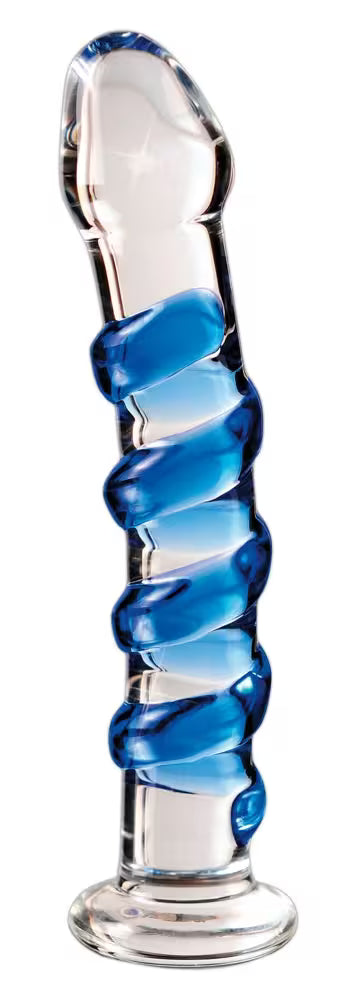 Glasdildo Icicles No.5, 18,4 x 3 cm