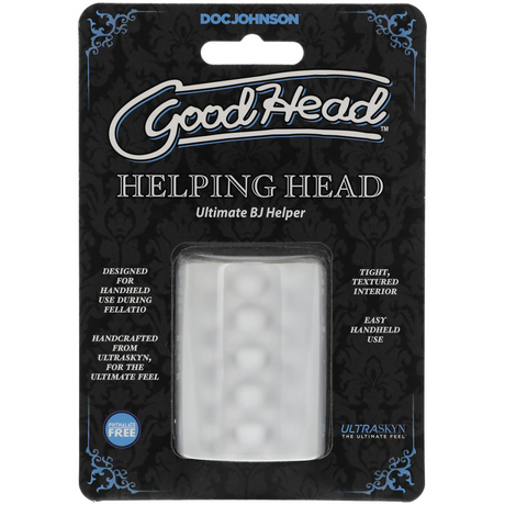 Masturbator-Sleeve Helping Head Weiß 5,1 x Ø 3,8 cm