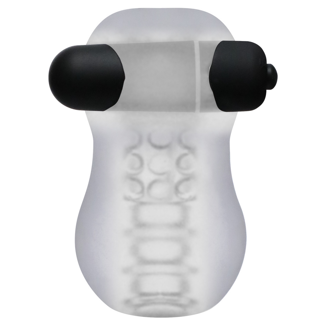 Masturbator-Sleeve Helping Head Pro mit Vibration Durchsichtig 7,6 cm