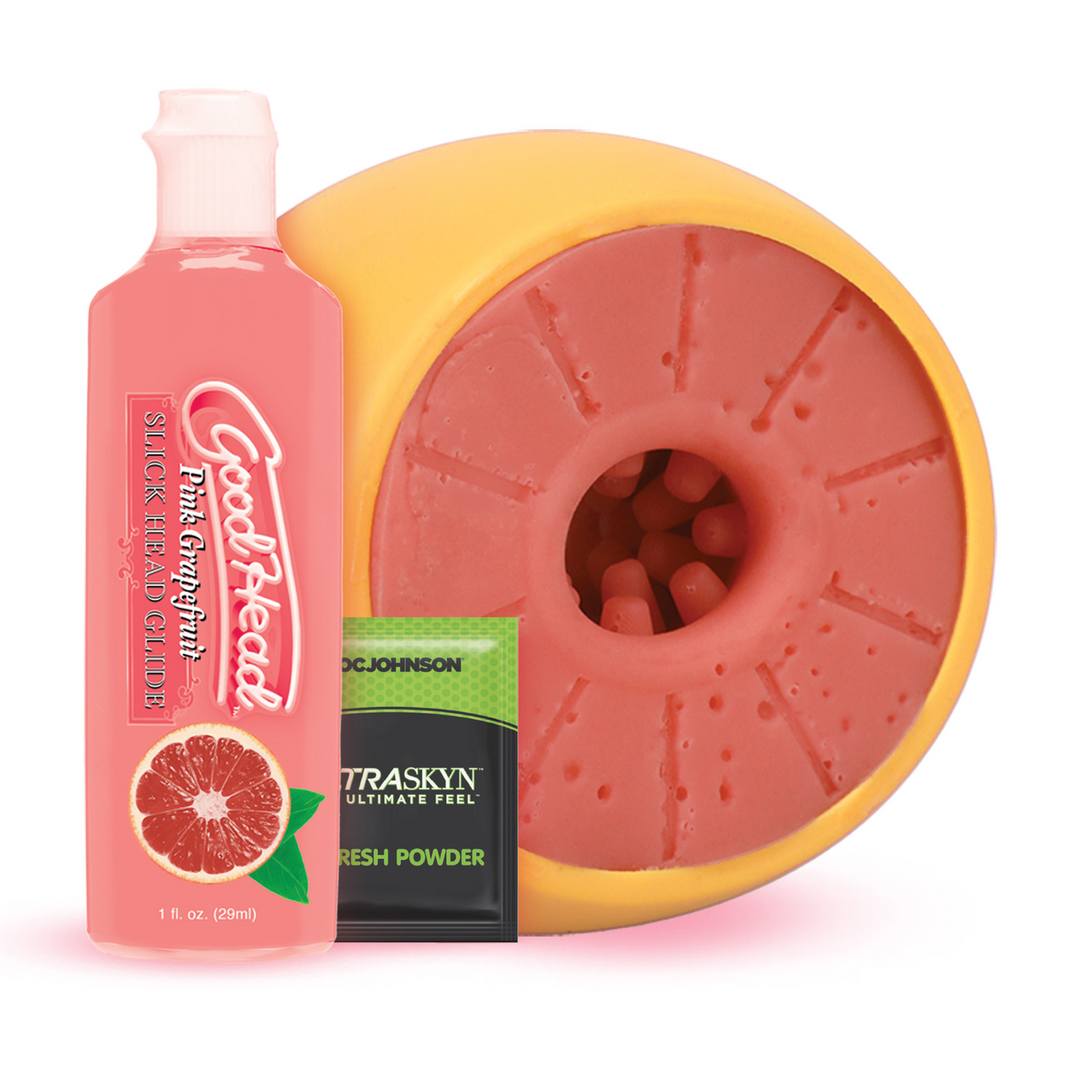 Blowjob-Set Grapefruit Gelb 5 x Ø 8,5 cm