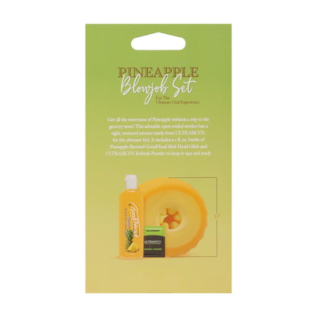 Blowjob-Set Ananas Gelb 8,4 x Ø 8,4 cm