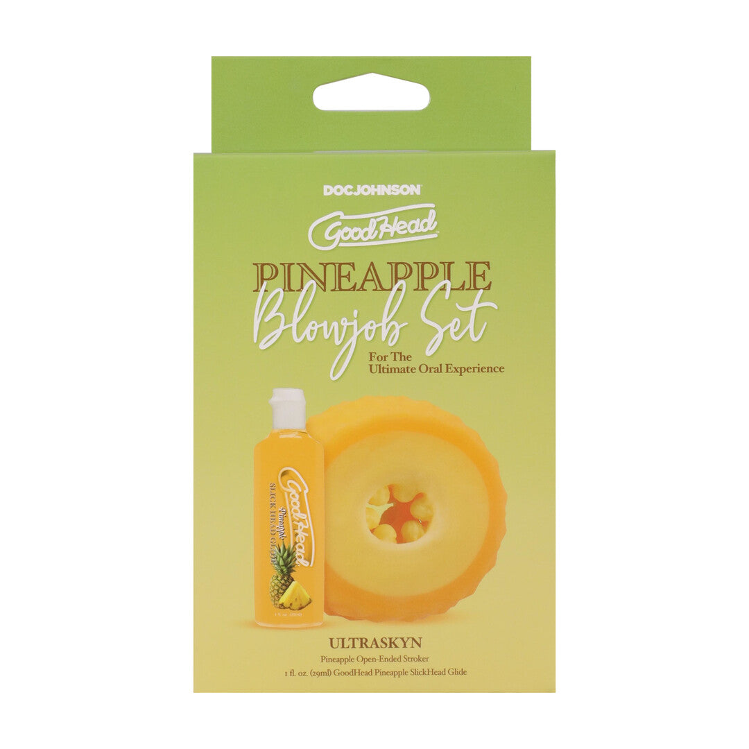 Blowjob-Set Ananas Gelb 8,4 x Ø 8,4 cm