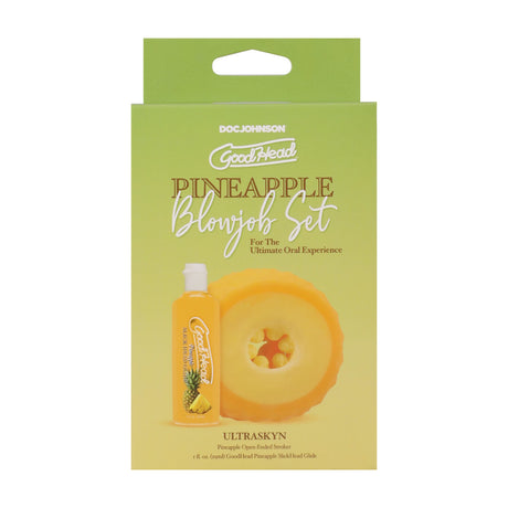 Blowjob-Set Ananas Gelb 8,4 x Ø 8,4 cm