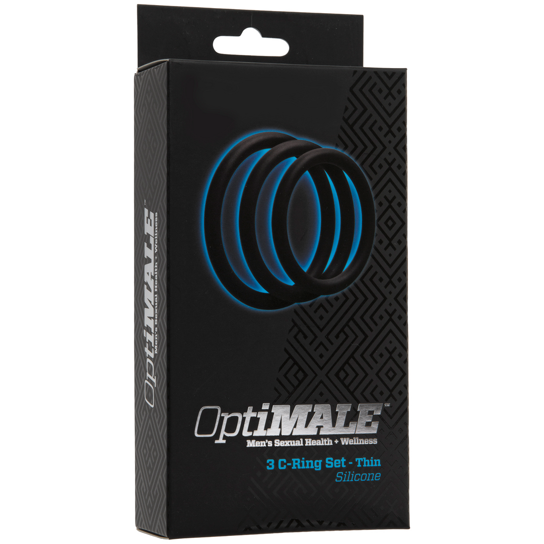 Penisring-Set dünn Schwarz Ø 5,1 cm