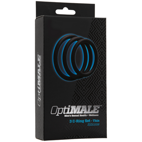 Penisring-Set dünn Schwarz Ø 5,1 cm