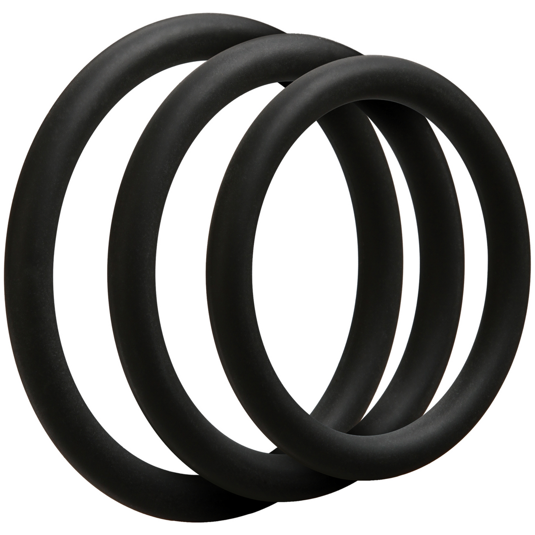 Penisring-Set dünn Schwarz Ø 5,1 cm