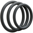 Penisring-Set OptiMALE C-Ring dünn Grau Ø 5,1 cm