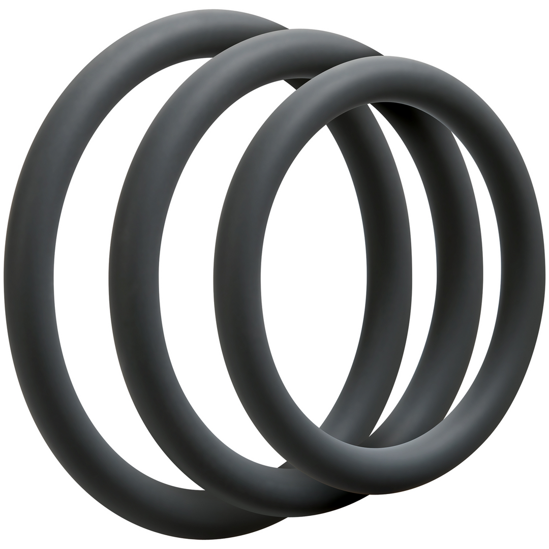 Penisring-Set dünn Grau Ø 5,1 cm
