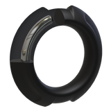 Penisring Flexisteel Silikon mit Metallkern Schwarz 43 mm