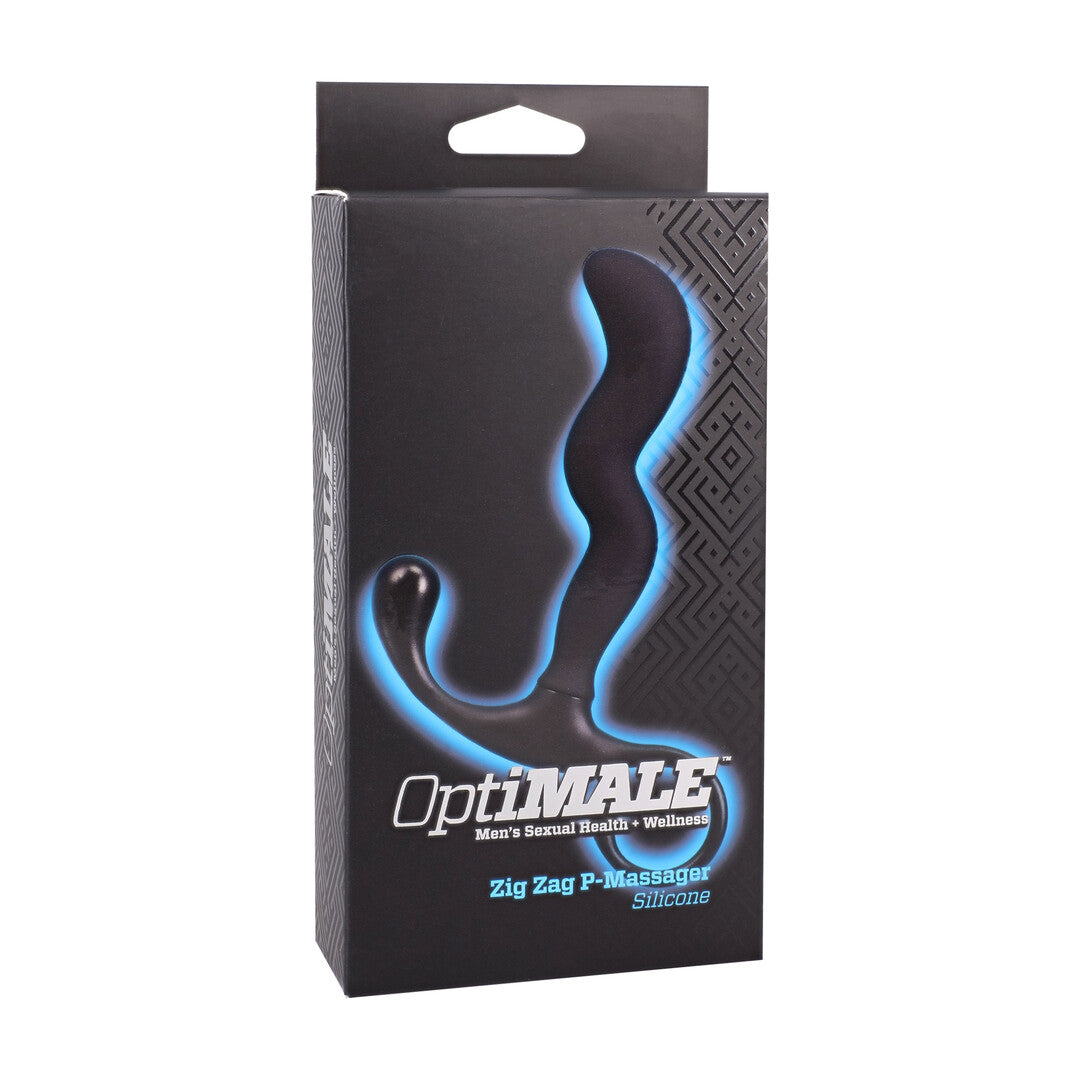 Prostata-Stimulator Silikon Zickzack Schwarz 10,2 x Ø 2 cm