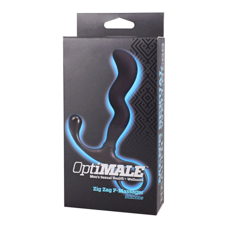 Prostata-Stimulator Silikon Zickzack Schwarz 10,2 x Ø 2 cm