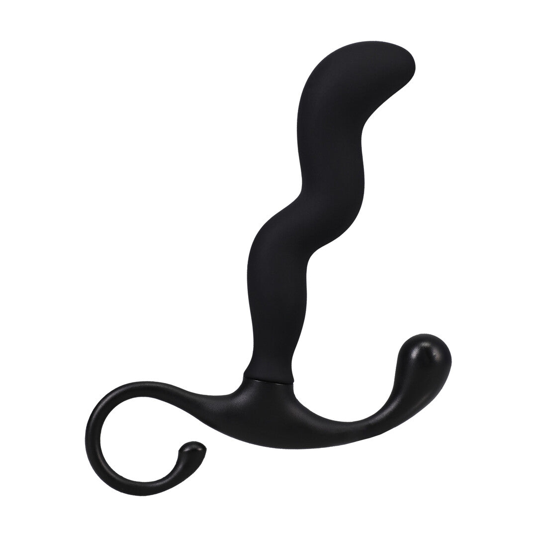 Prostata-Stimulator Silikon Zickzack Schwarz 10,2 x Ø 2 cm