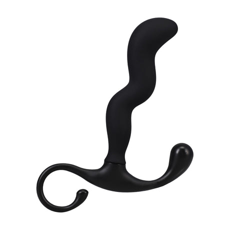 Prostata-Stimulator Silikon Zickzack Schwarz 10,2 x Ø 2 cm