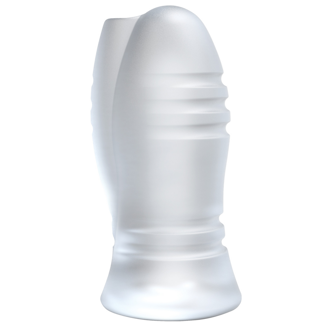 Masturbator mit Massageperlen und Vibration Weiß 12,2 x Ø 5,8 cm