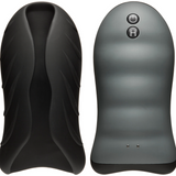 Masturbator Silikon mit Vibration und Wärmefunktion Schwarz 14 x Ø 7 cm