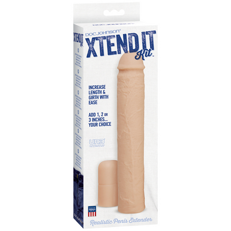 Penishülle Xtend It Set Hautfarbe 23,1 x Ø 4,1 cm