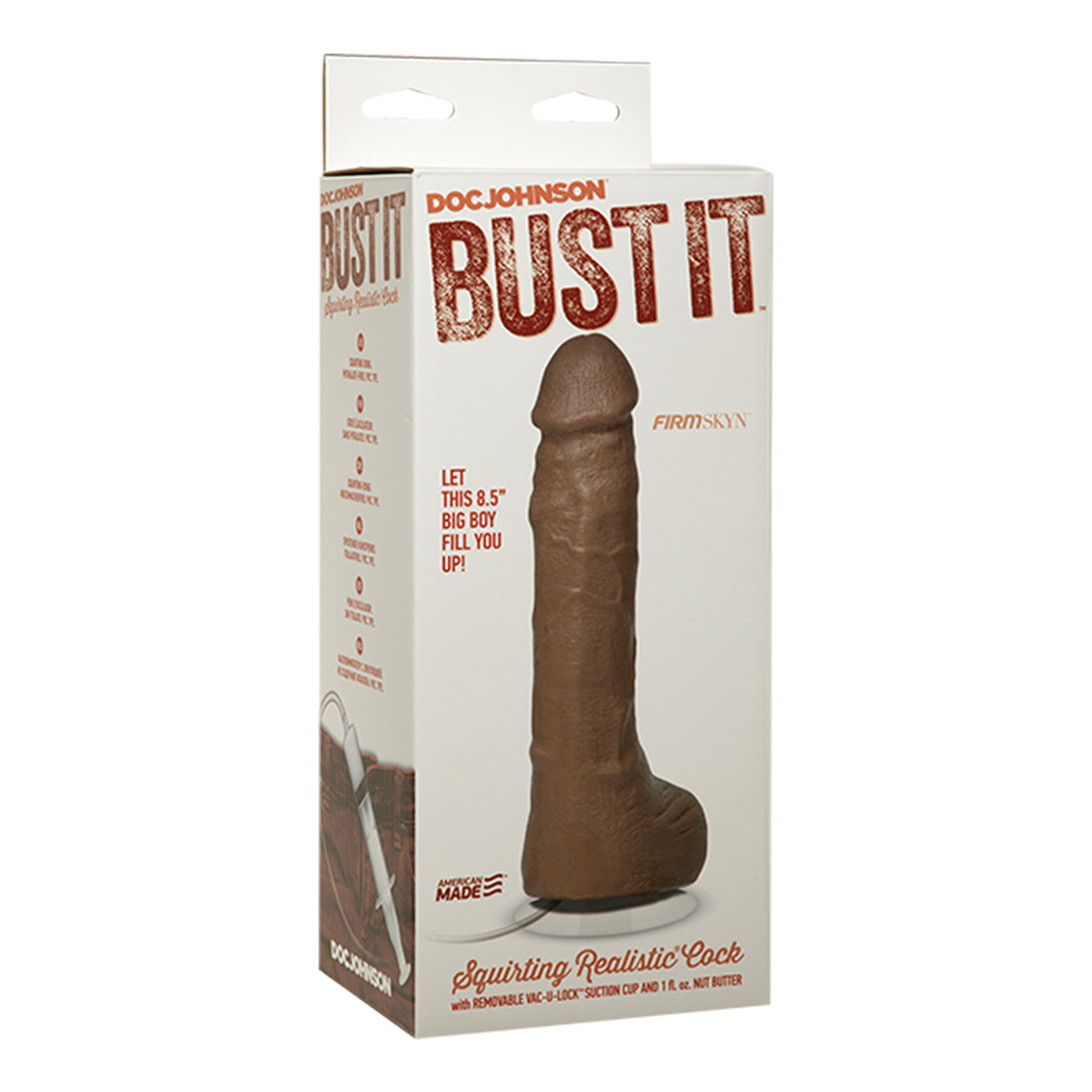 Dildo mit Spritzfunktion Braun 21,6 x Ø 5,1 cm