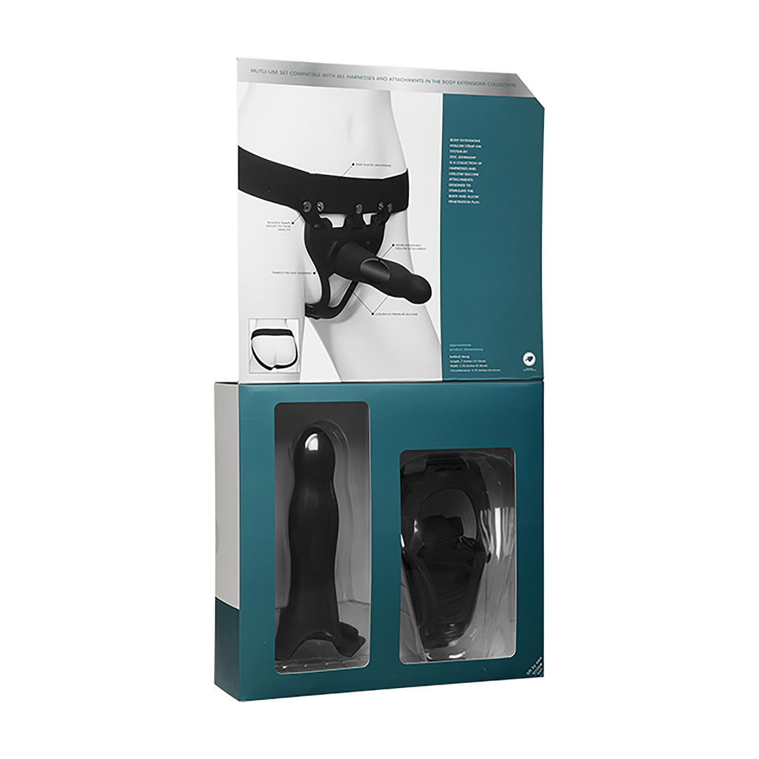 Harness Daring Silikon Schwarz 17,5 x Ø 4,5 cm