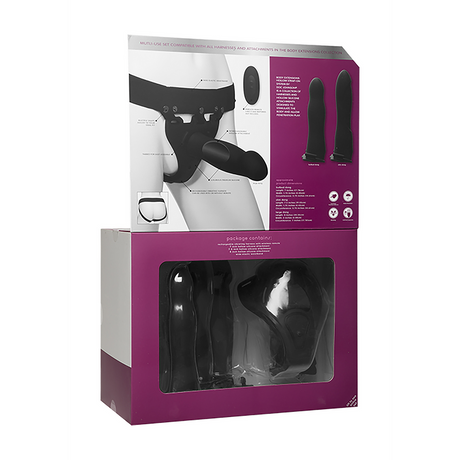 Harness Naughty Silikon Schwarz 20 x Ø 4,5 cm – Ansicht 3