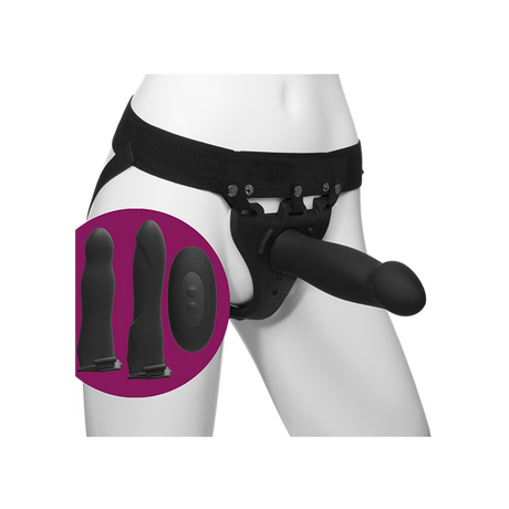 Harness Naughty Silikon Schwarz 20 x Ø 4,5 cm