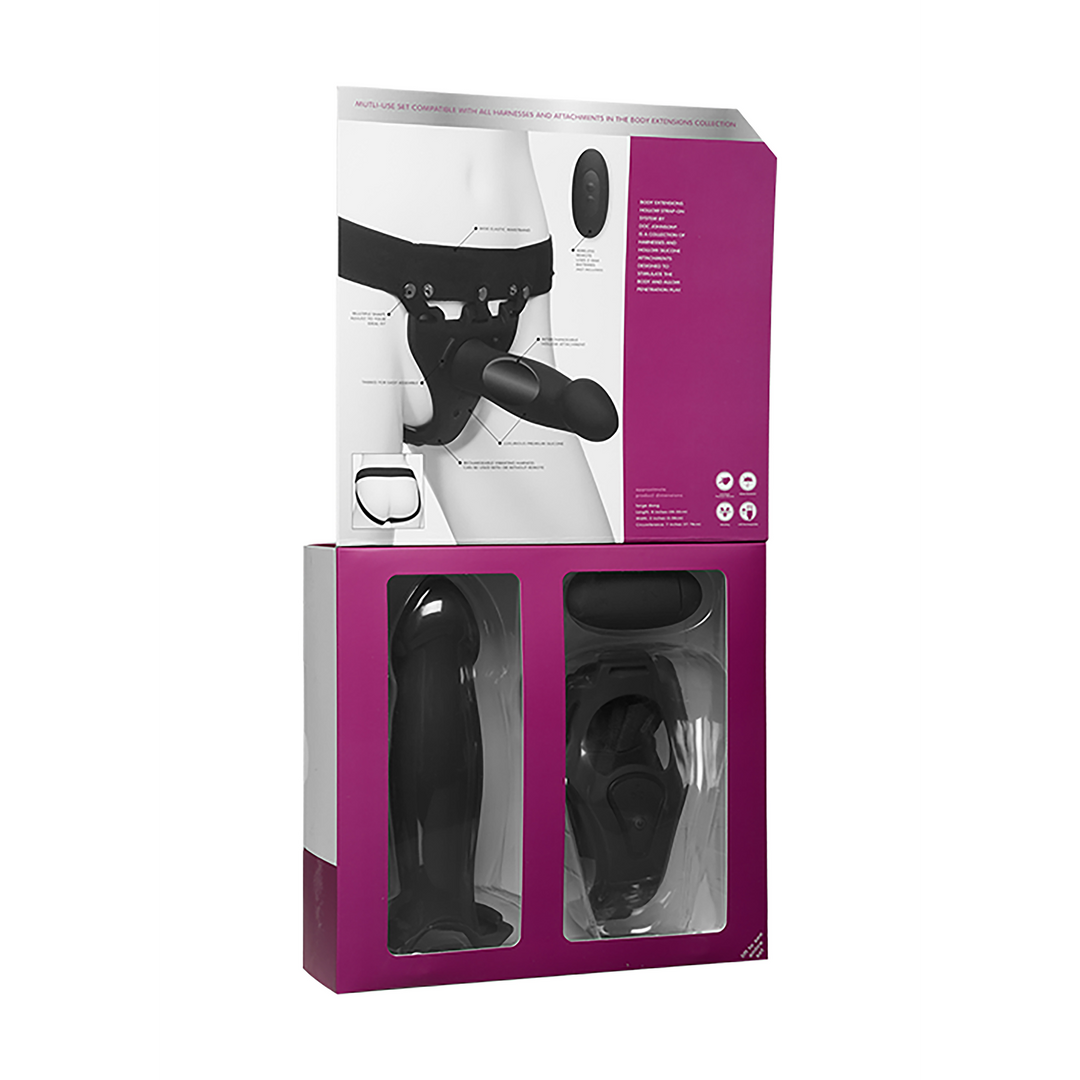 Harness Risqué Silikon Schwarz 20 x Ø 5,1 cm