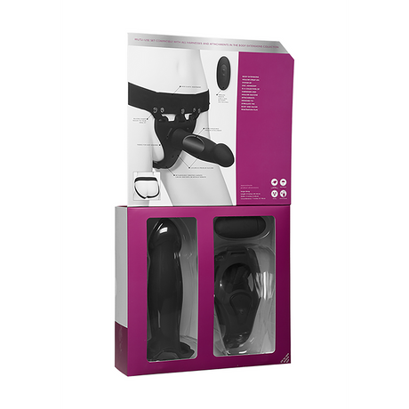 Harness Risqué Silikon Schwarz 20 x Ø 5,1 cm