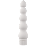 Vibrator gerippt Weiß 18 cm