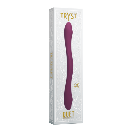 Vibrator Duet doppelendig mit Fernbedienung Rot 31,8 x Ø 4,4 cm